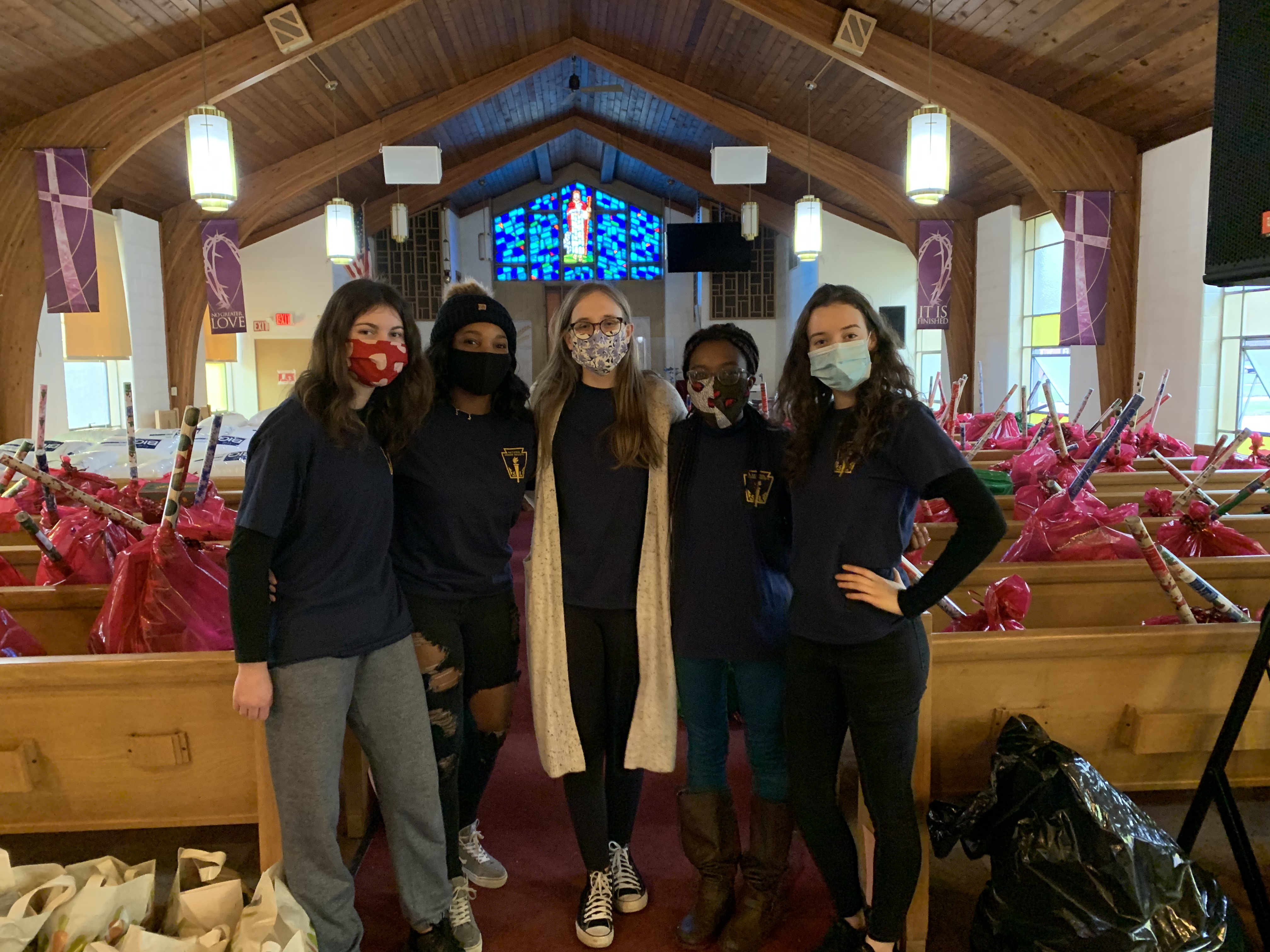 Volunteers at the One Stop Shop 2020